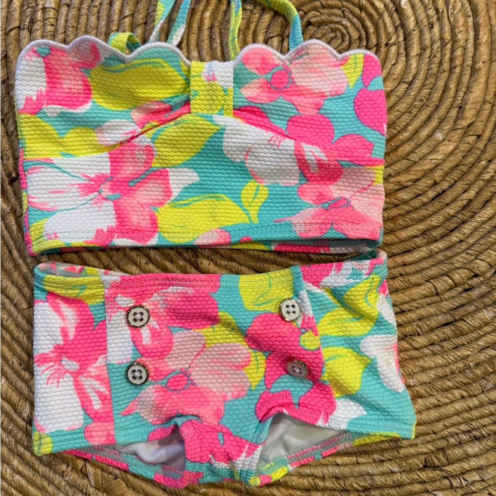 NWT Janie and Jack girl’s bikini new size 6-12 months floral